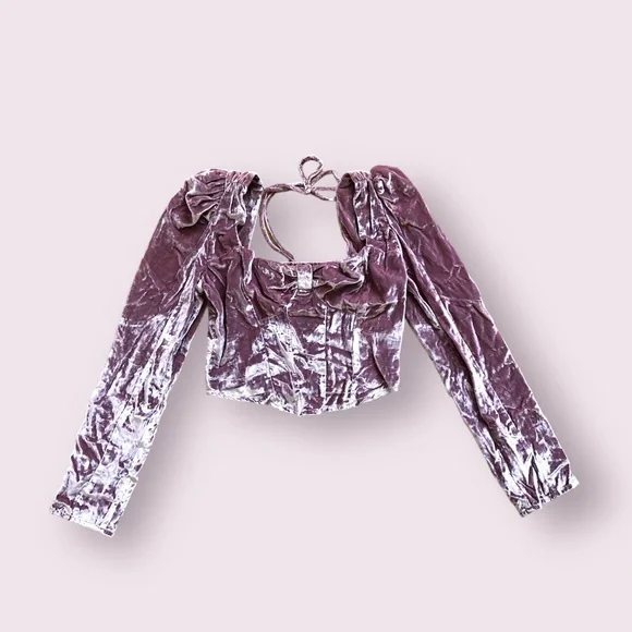 NWOT Bridgette velvet top by Free People in sizes Small and Medium - Picture 3 of 12